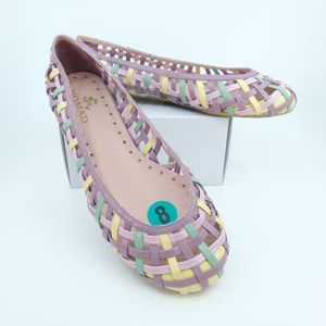 Nomad Pastel Purple Woven Flats